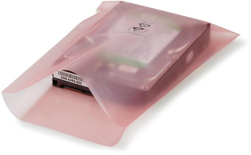 Flachbeutel antistatisch Maße 400x500mm S100µ rosa aminfreies LDPE TRANSPAK - VPE: 100
