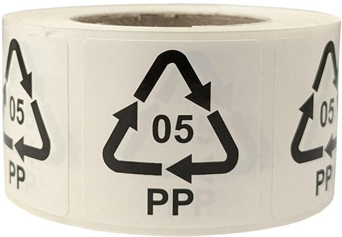 Etiketten fItalien Maße 35x35mm Haftfolie weiß selbstklebend Aufdruck 05 PP - VPE: 2
