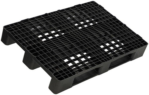 Kunststoffpalette Maße 1200x800x150mm Antirutschkante 7mm 1 EURO anthrazit - VPE: 16