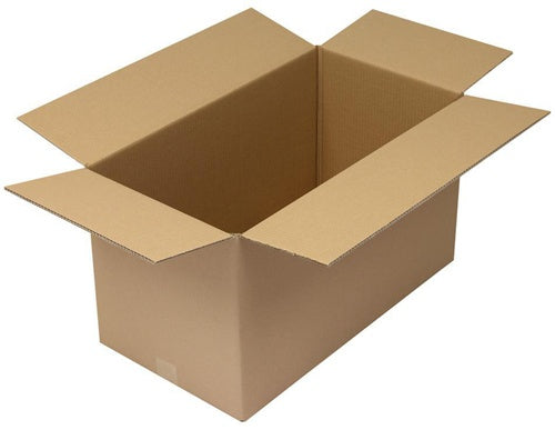 Faltkarton 2-wellig Maße 650x350x370mm Qualität 235BC braun TRANSPAK - VPE: 20