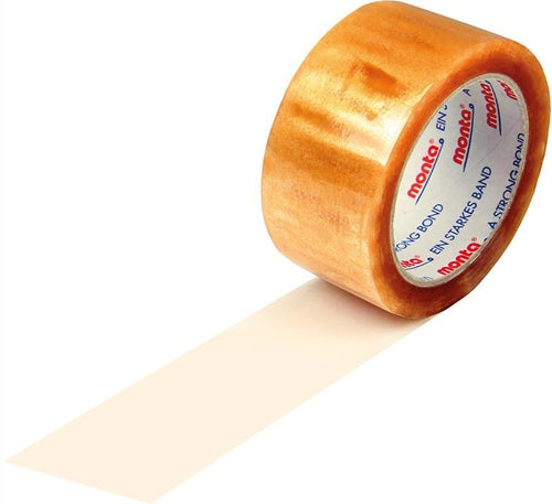 Klebeband monta 315 Breite 50mm Länge 66m Stärke 57µ PP transparent leise MONTA - VPE: 36