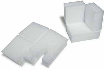 Eckenschutz Maße 95x95x95mm Schaumdicke 43mm PE-Schaum TRANSPAK - VPE: 60
