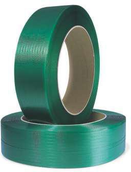 Umreifungsband Band-B12xStärke07mm L2300m PES-/PET grün geprägt Kern 406mm