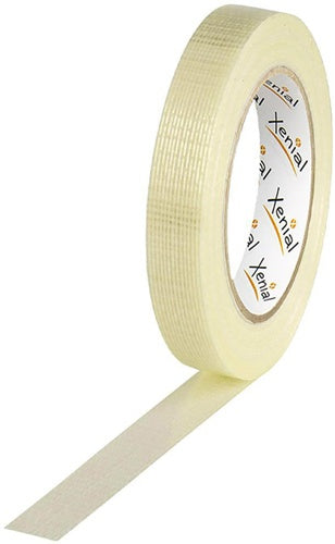 Filamentklebeband mLängs-/Querfaden Breite 19mm L50m S125µ transparent XENIAL - VPE: 12