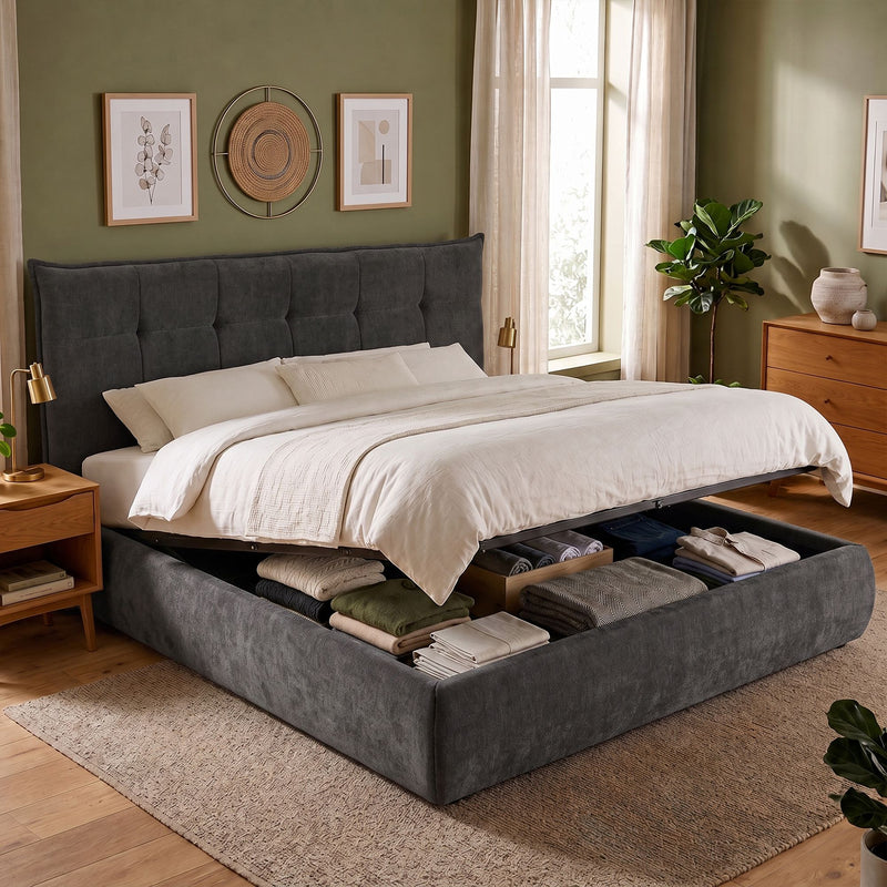 Bett Mirka 180x200 cm Stoff