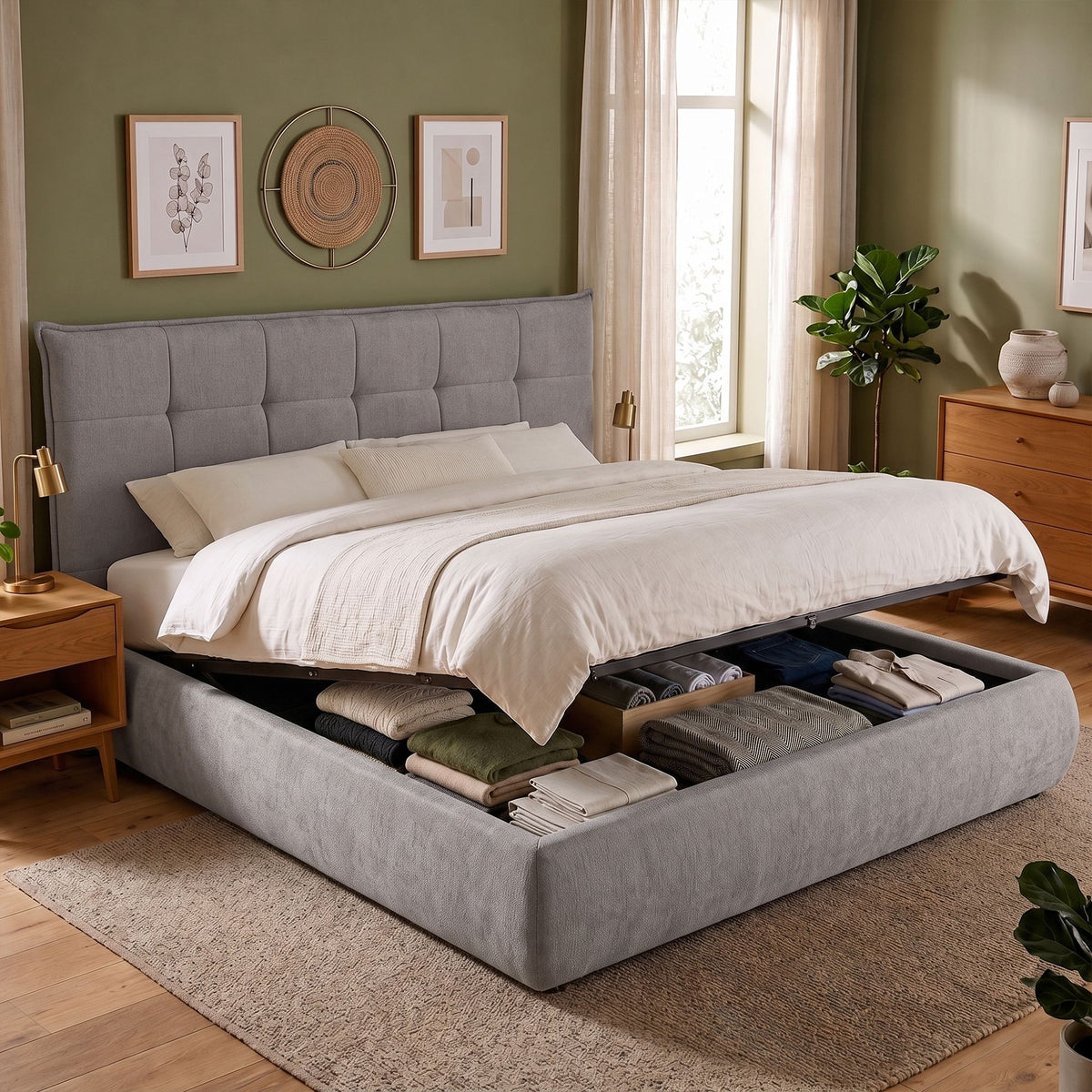 Bett Mirka 180x200 cm Stoff – Ansicht 9
