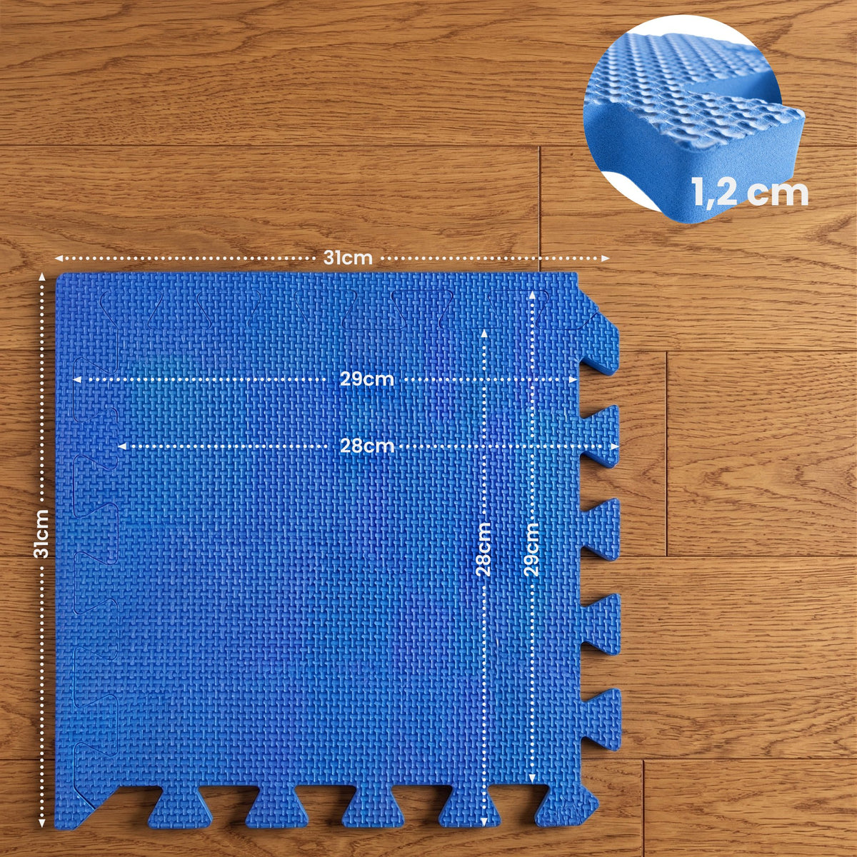 V2 24er Bodenschutzmatte 31x31cm – Ansicht 2