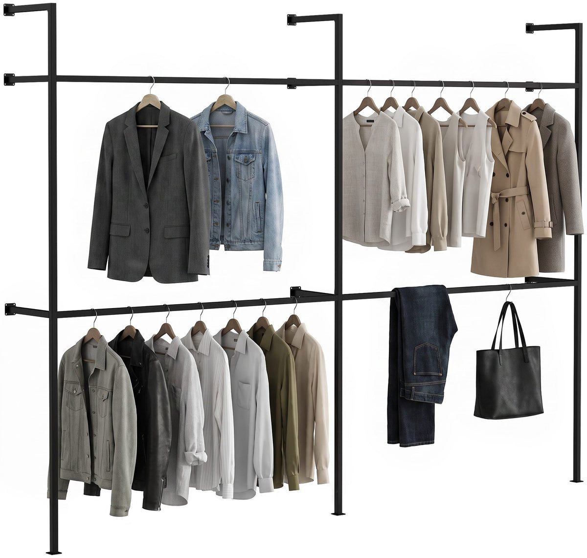 Wandgarderobe Arundel 295,5x35x220 cm