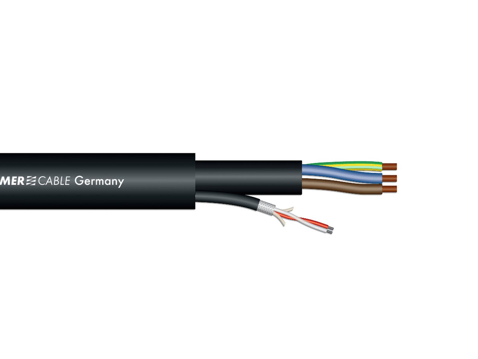 SOMMER CABLE Kombikabel 1x2x025+3G15 SC-Monolith Power DMX 100m