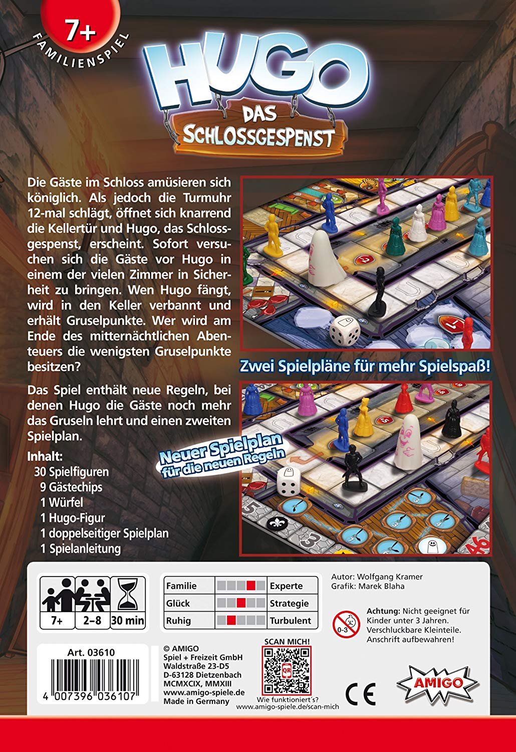 Amigo 03610 - Hugo Das Schlossgespenst - Brettspiel – Ansicht 2