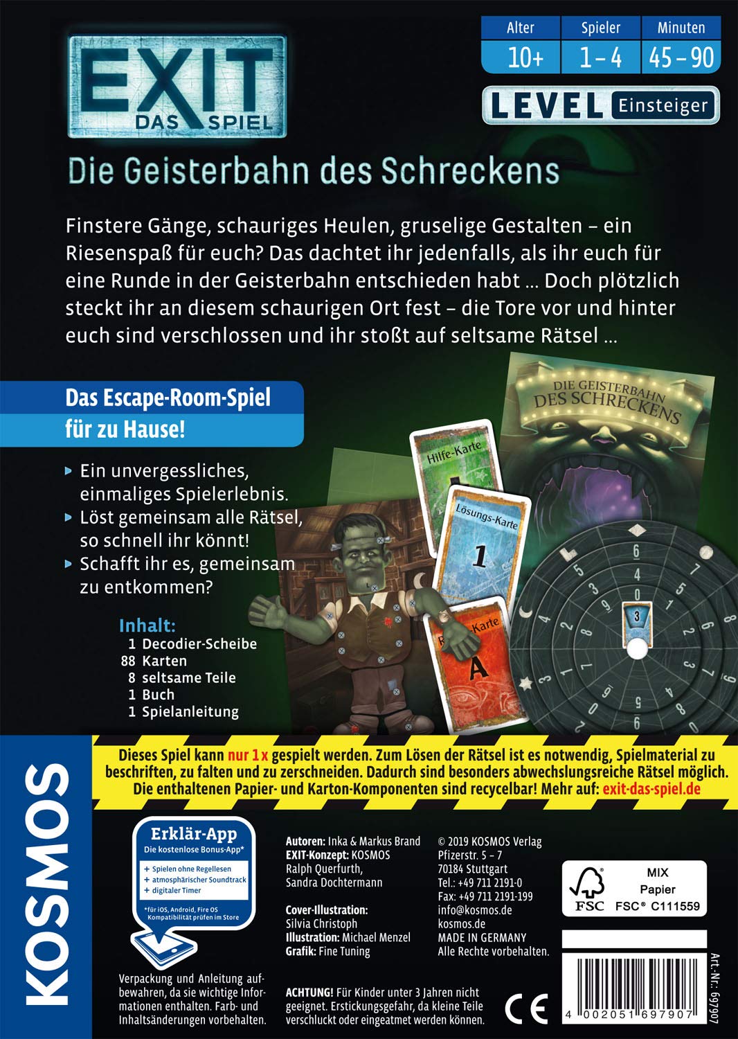 Kosmos 697907 - EXIT - Das Spiel: Die Geisterbahn des Schreckens – Ansicht 3