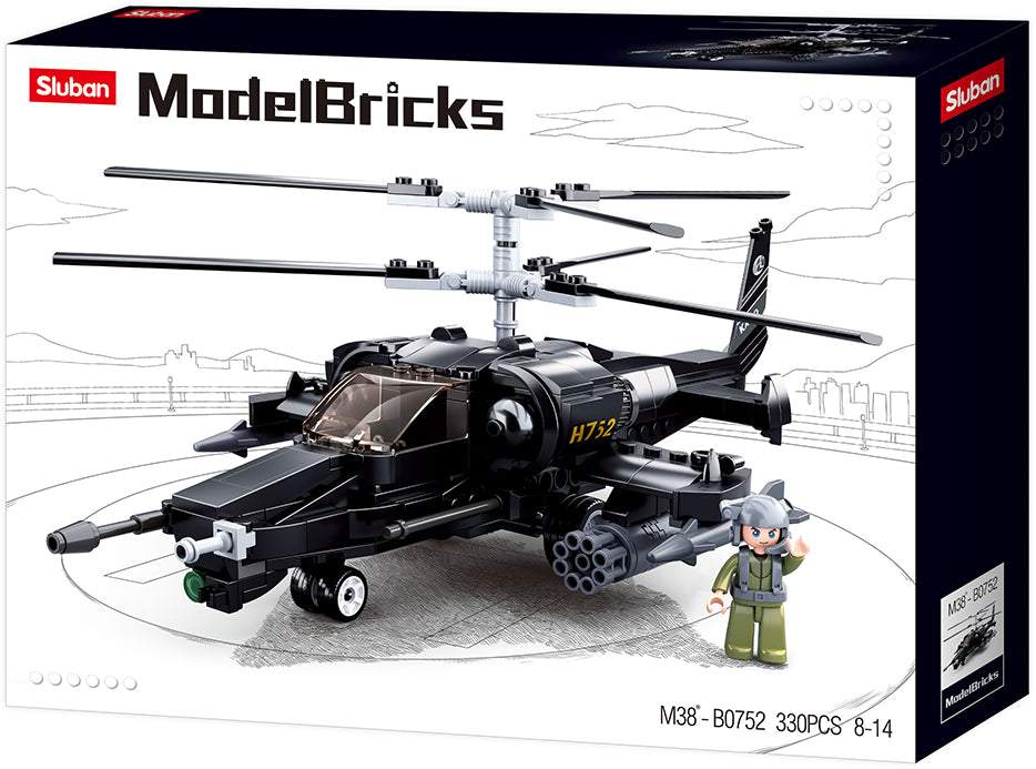 Sluban M38-B0752 - Model Bricks - Kampfhubschrauber – Ansicht 2
