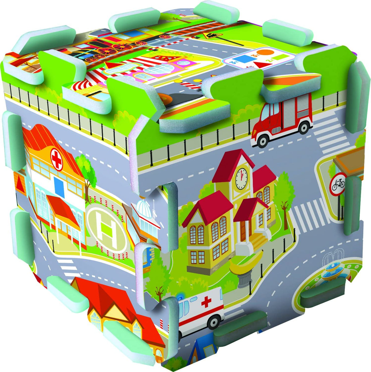 Stadt - Schaumstoff Puzzle 60696 – Ansicht 2
