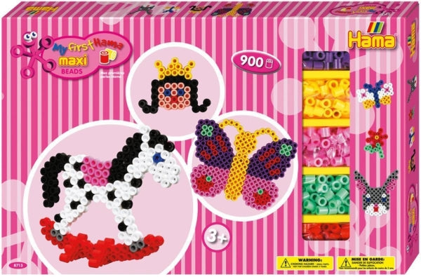 HAMA 8713 - Bügelperlen Maxi - Gigantische Geschenkpackung pink