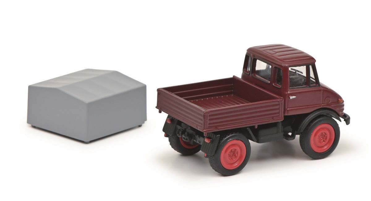 Schuco 452660900 - Unimog U406 rot, 1:87 - Modellauto – Ansicht 3