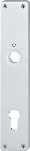 Langschildpaar 202H F1 / naturfarbig F1 PZ 92 mm HOPPE