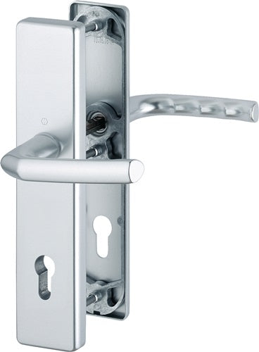 Schutzgarnitur Birmingham 1117/2221A/2440 Aluminium F1 92 mm 67-72 mm HOPPE