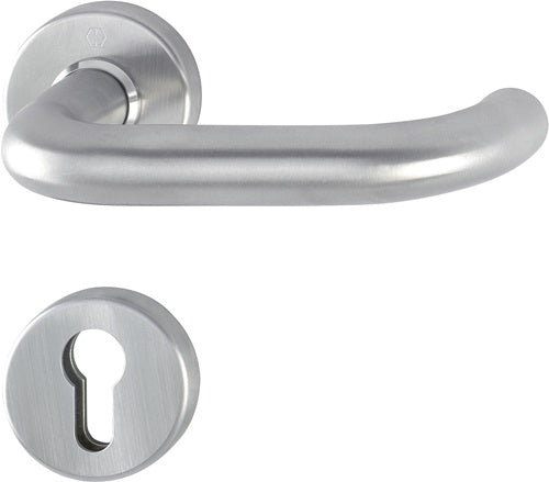 Rosettenhalbgarnitur Paris E138Z/42/42S Edelstahl F69 Vierkant 8 mm für Kombischutz HOPPE