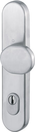 Knopflangschild E86G/3332ZA Edelstahl F69 72 mm für Kombischutz PZ 8 mm HOPPE