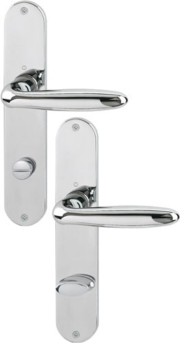 Langschildgarnitur Verona M151/302 Messing F49-R SK/OL 78 mm DIN links / rechts HOPPE