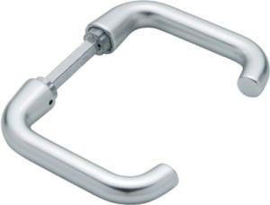 Türdrückerpaar Paris 138L Aluminium F1 ohne Rosetten Vierkant 8 mm HOPPE