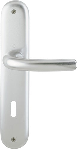 Langschildgarnitur Tôkyô 1710/273P Aluminium F1 OB 72 mm DIN links / rechts HOPPE