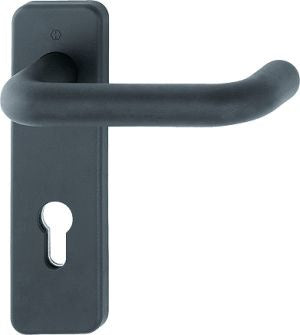Feuerschutzgarnitur Paris FS-K138/202K Kunststoff F9005M D/D für Türstärke 40-66 mm PZ käntig DIN links / rechts HOPPE