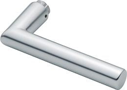 Türdrückerlochteil Amsterdam 1400 Aluminium F1 / naturfarbig Vierkant 8 mm DIN links / rechts HOPPE