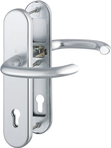 Schutzgarnitur Marseille 1138/3331/3410 Aluminium F1 92 mm 66-76 mm HOPPE