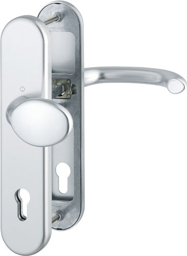 Schutzgarnitur Marseille 76G/3331/3410/1138 Aluminium F1 92 mm 66-76 mm HOPPE
