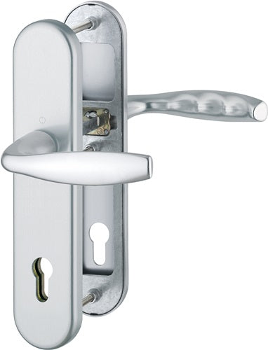 Schutzgarnitur New York 1810H/3331/3410 Aluminium F1 92 mm 66-76 mm HOPPE