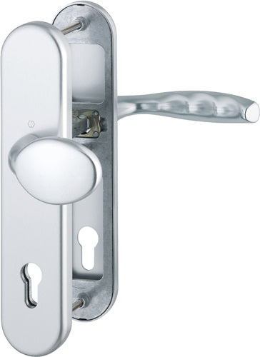 Schutzgarnitur New York 76G/3331/3410/1810H Aluminium F1 92 mm 66-76 mm HOPPE
