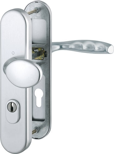 Schutzgarnitur New York 76G/3332ZA/3410/1810H Aluminium F1 72 mm 36-46 mm HOPPE