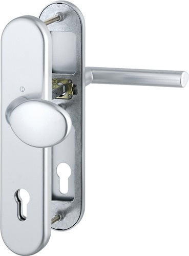 Schutzgarnitur Stockholm 76G/3331/3410/1140 Aluminium F1 92 mm 66-76 mm HOPPE