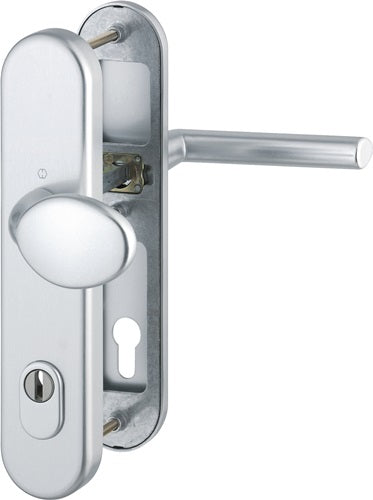 Schutzgarnitur Stockholm 76G/3332ZA/3410/1140 Aluminium F1 92 mm 66-76 mm HOPPE