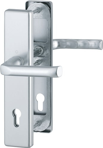 Schutzgarnitur London 113/2221/2210 Aluminium F1 92 mm 67-77 mm HOPPE
