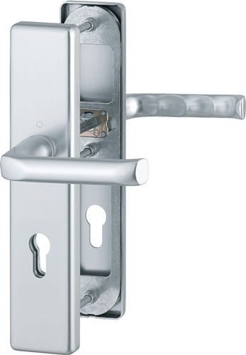 Schutzgarnitur London 113/2221/2210 Aluminium F1 72 mm 37-47 mm HOPPE