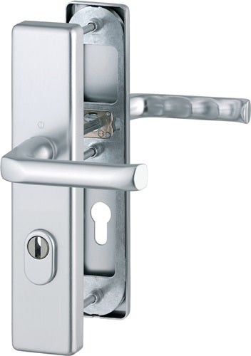 Schutzgarnitur London 113/2222ZA/2210 Aluminium F1 72 mm 37-47 mm HOPPE