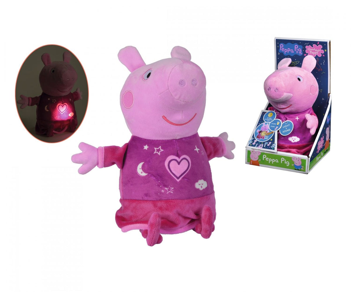 Simba 109261016 - Peppa Pig Plüschfigur - Gute Nacht Peppa – Ansicht 2
