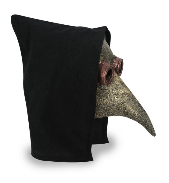 Halbmaske Pestmaske mit Haube - 1-teilig - Adult – Ansicht 2