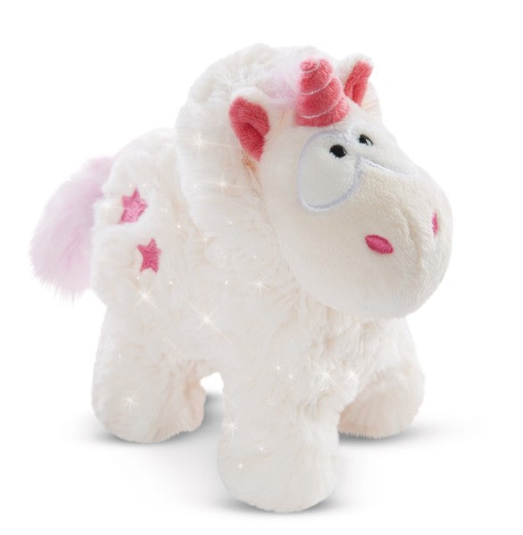 Einhorn Theodor mit Schneeanzug 22 cm GREEN
