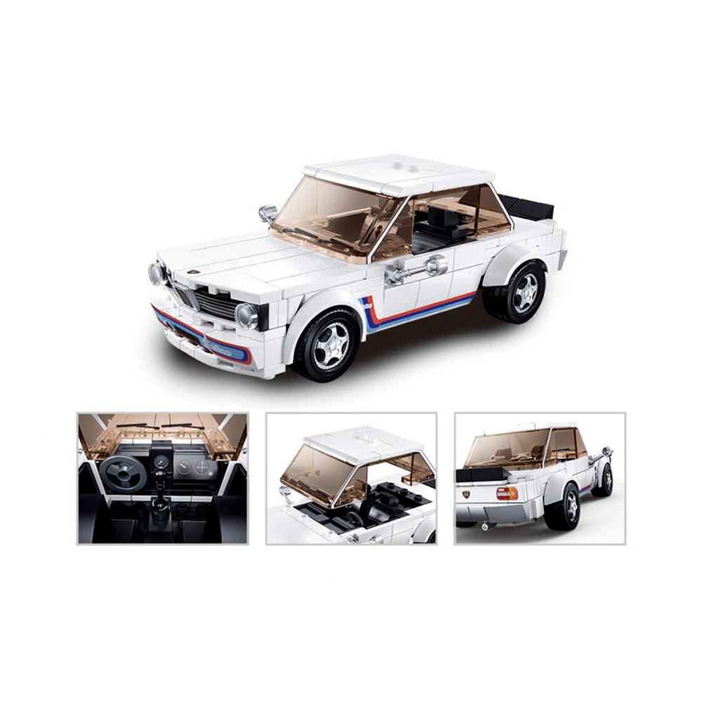 Sluban M38-B1126 - Model Bricks - Auto klassisch weiß – Ansicht 2