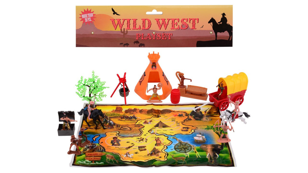 Wilder Westen Spielset - 20-teilig