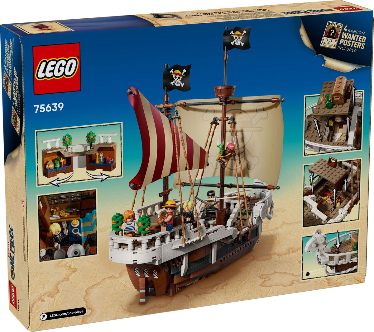 LEGO® ONE PIECE 75639 - Das Piratenschiff Flying Lamb (1376 Teile) – Ansicht 3