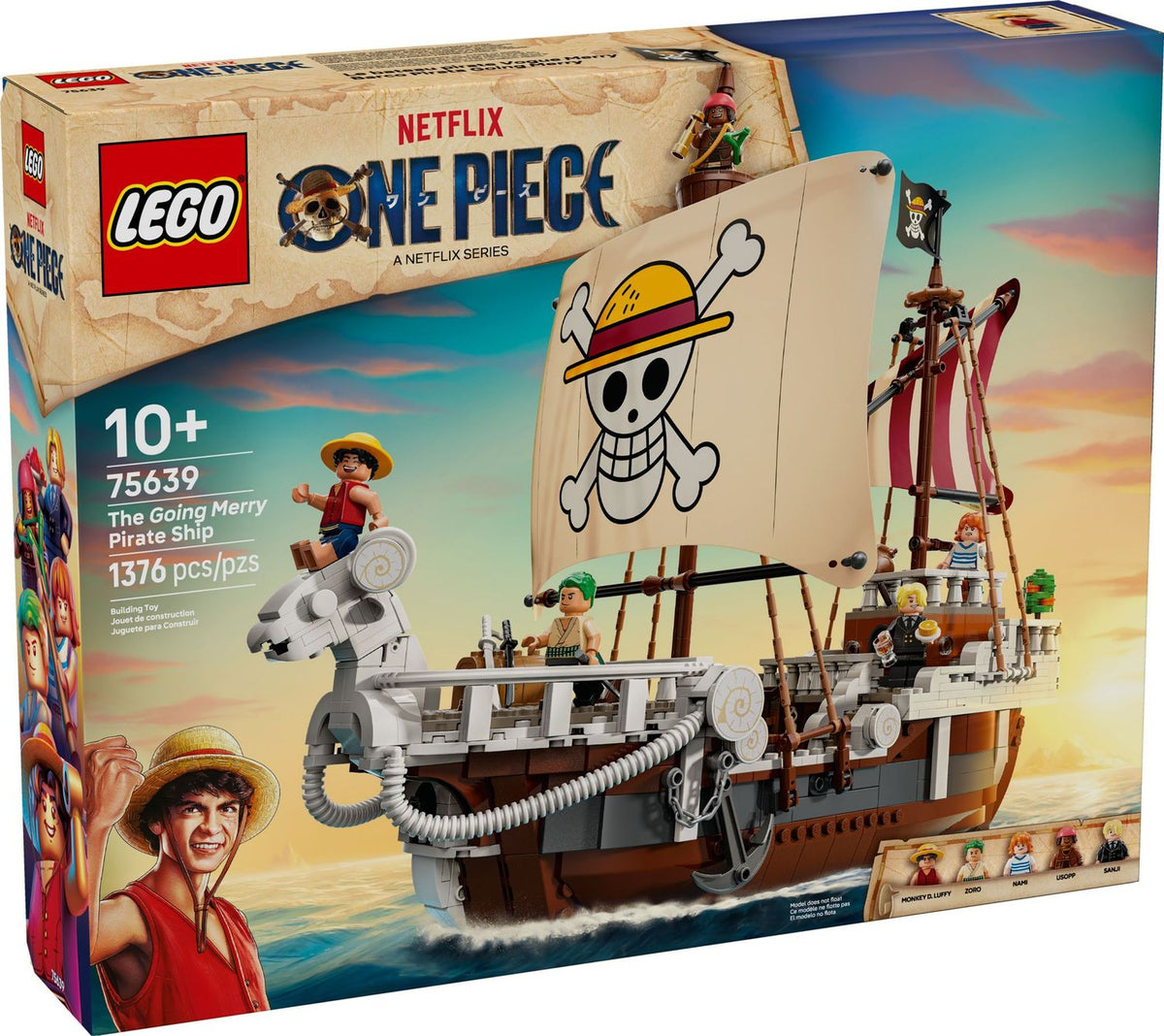 LEGO® ONE PIECE 75639 - Das Piratenschiff Flying Lamb (1376 Teile)