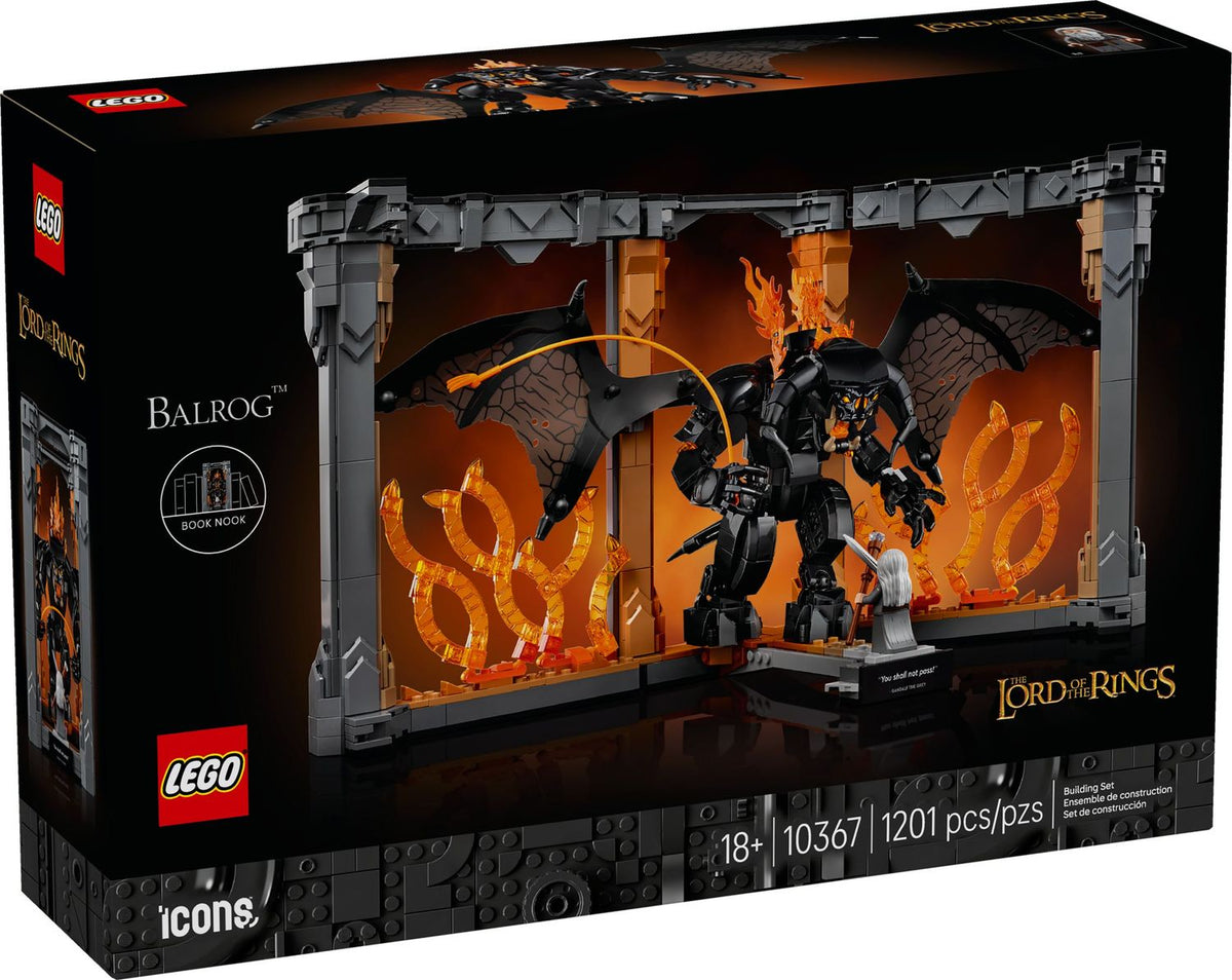 LEGO® Icons 10367 - Der Herr der Ringe: Balrog™ Bücherstütze (1201 Teile) – Ansicht 3