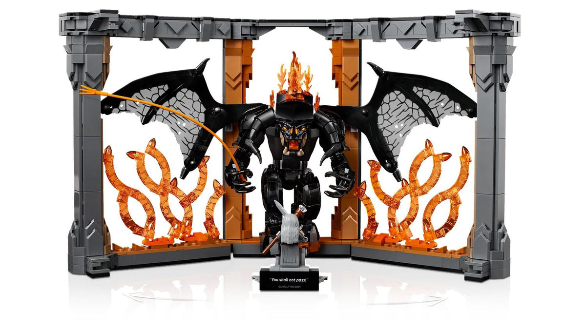 LEGO® Icons 10367 - Der Herr der Ringe: Balrog™ Bücherstütze (1201 Teile) – Ansicht 4