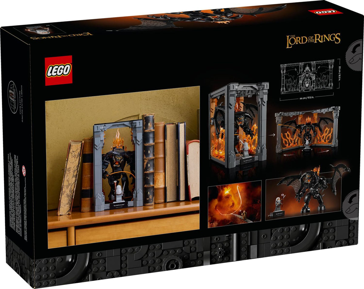 LEGO® Icons 10367 - Der Herr der Ringe: Balrog™ Bücherstütze (1201 Teile) – Ansicht 5