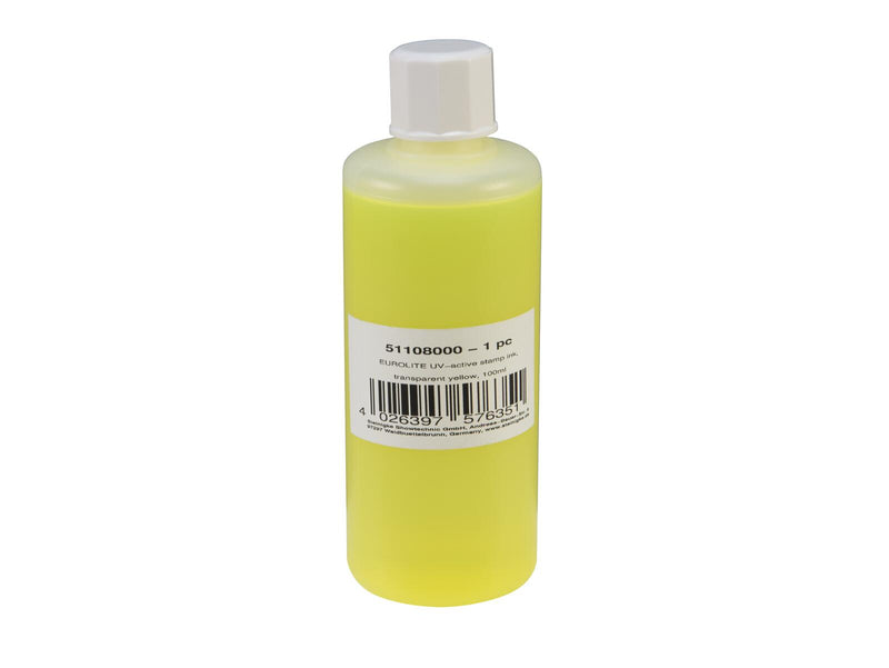 EUROLITE UV-aktive Stempelfarbe transparent gelb 100ml