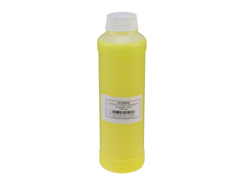 EUROLITE UV-aktive Stempelfarbe transparent gelb 250ml